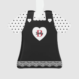 Adorno Puntos de polka blancos y negros