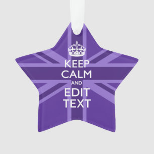 Adorno Purple Elegance Mantén Tranquilo Tu Sindicato De T