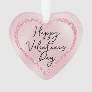 Adorno Purpurina rosa El día de San Valentín de guiones r