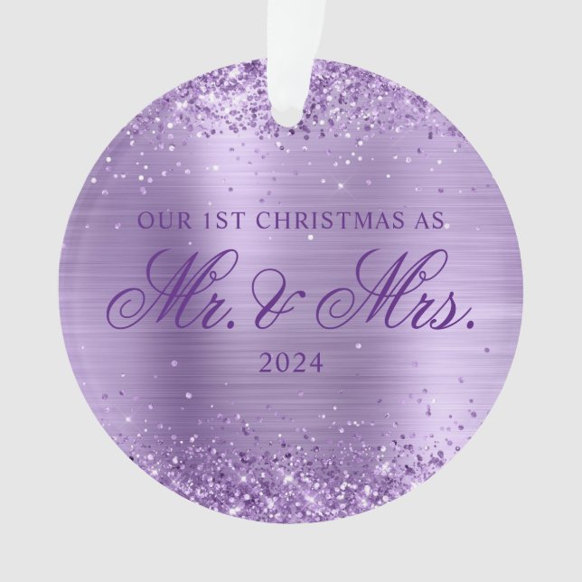 Adorno Purpurinoso Relieve metalizado morado claro Nuestr (Anverso)