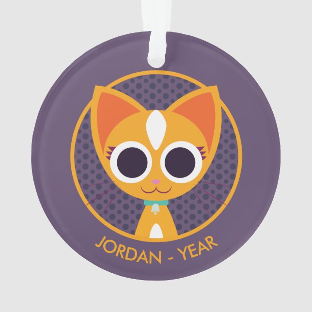 Adorno Purrl el gato (Reverso)