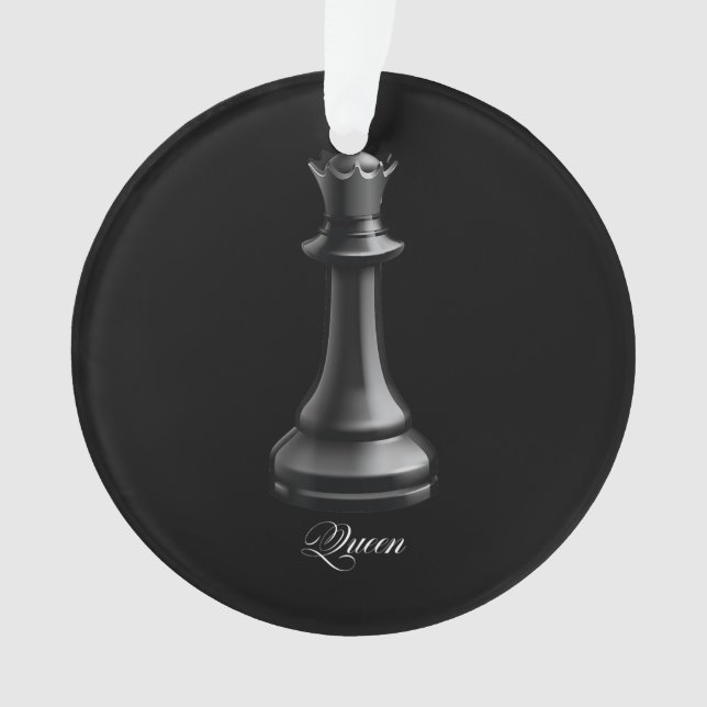 Adorno Queen Chess Piece Halloween Disstuve al Ajedrez Lo (Anverso)