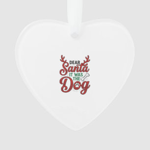 Adorno Querido Santa Fue El Perro Diseño De Camiseta De N