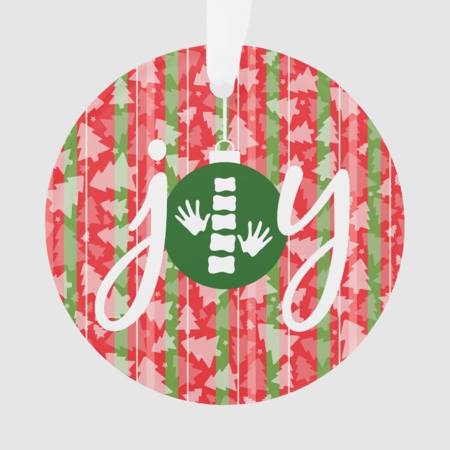 Adorno Quiropráctica de la ALEGRÍA/ornamento del navidad (Anverso)