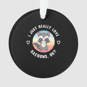 Adorno Raccoon Lover Me Encanta Realmente Raccoon