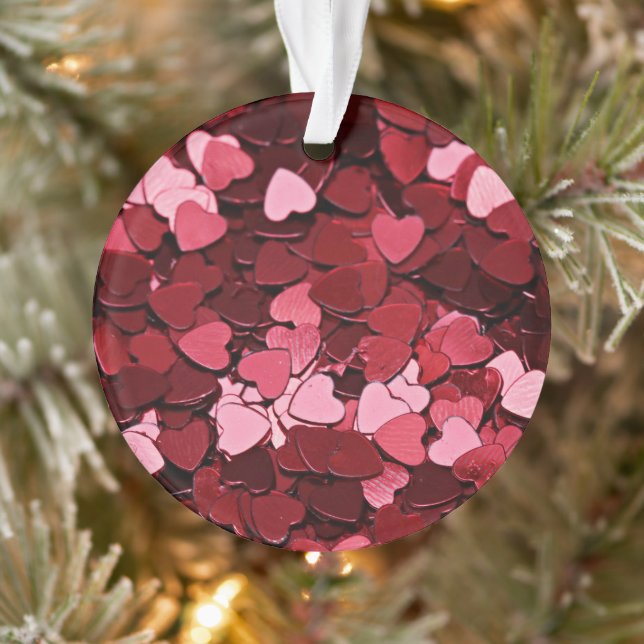 Adorno Radiant Crimson Hearts Jubilee Valentine's Day (Árbol)