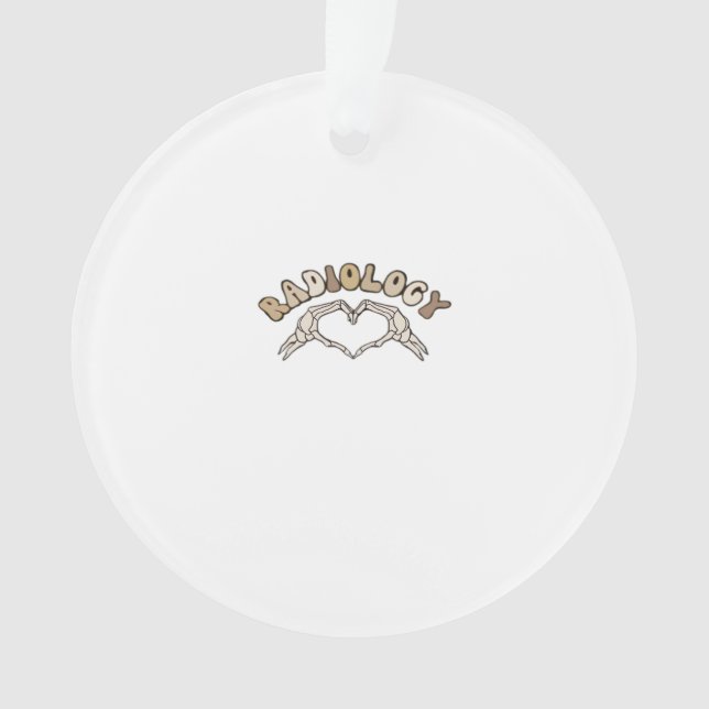 Adorno Radiología Skeleton Heart Hands Classic (Anverso)