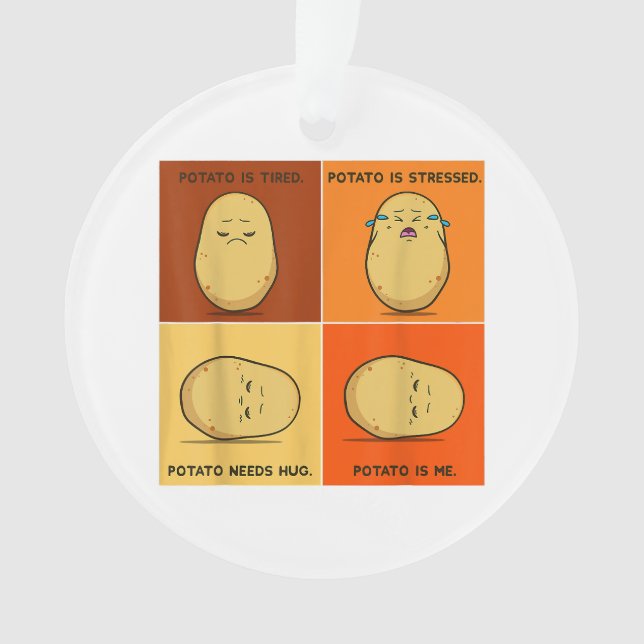 Adorno Raíz de Potato Vegetable Tater Vegan Lover Keto (Anverso)