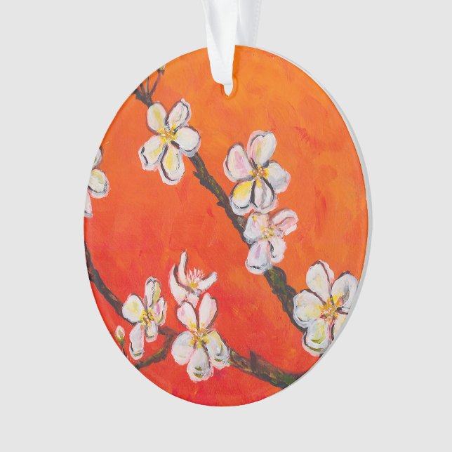 Adorno Rama de Blossoming Blanco (Anverso)