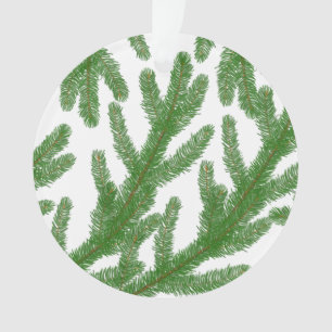 Adorno Ramas de abetos verdes navidades