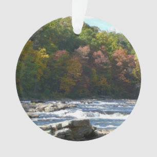 Adorno Rápidos del río Ohiopyle en otoño Pennsylvania