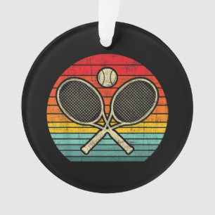 Adorno Raqueta de tenis cruzada retro vintage - Amante de