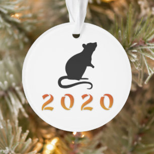 Adorno Rata de Año Nuevo Chino 2020
