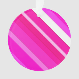 Adorno Rayas de caramelo en capas - rosa y fucsia