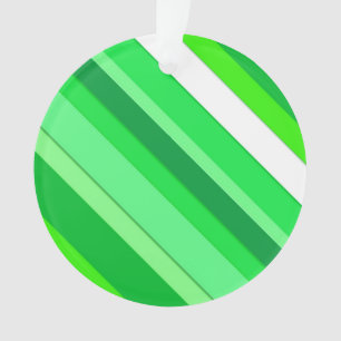 Adorno Rayas de caramelo en capas - verde esmeralda y bla