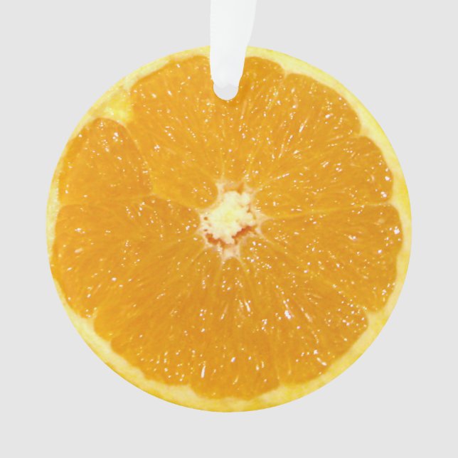 Adorno Rebanada fresca de la fruta anaranjada (Anverso)