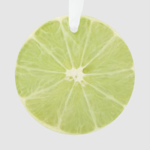 Adorno Rebanada fresca de la fruta de la cal