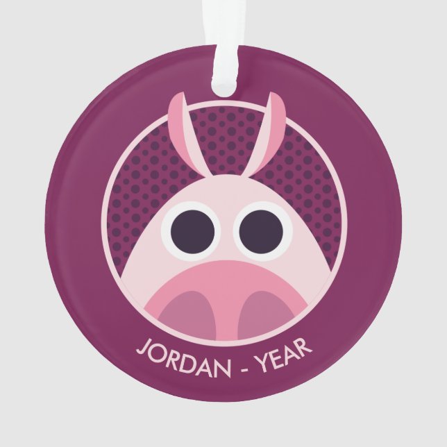 Adorno Receloso el cerdo (Reverso)