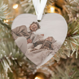 Adorno Recién casados Primer guión elegante de Navidad mo