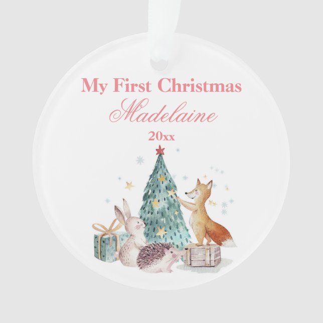 Adorno Recién Nacidos: Primeros animales del bosque adorn (Anverso)