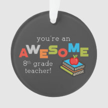 Reconocimiento docente de octavo grado, asombroso