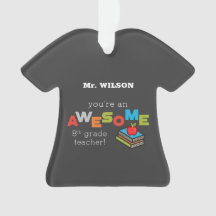 Reconocimiento docente de octavo grado, asombroso