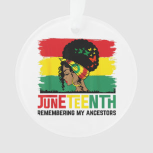 Adorno Recordando a mis antepasados celebran el negro