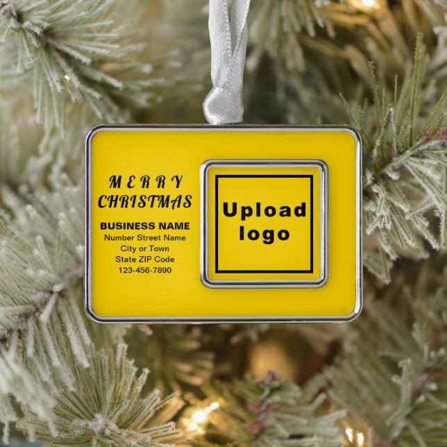 Adorno Rectángulo con marco amarillo de negocios (Árbol)