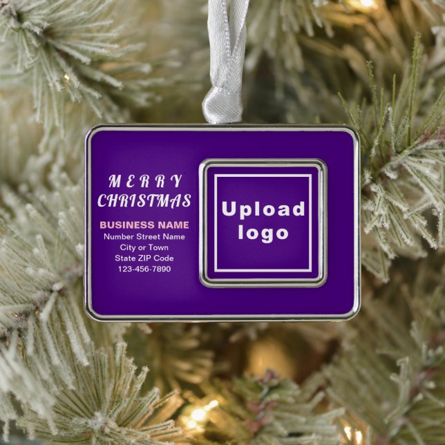 Adorno Rectángulo con marco púrpura de negocio (Árbol)