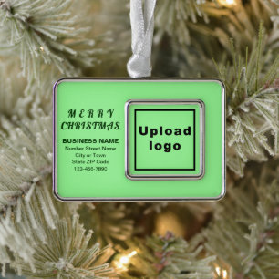 Adorno Rectángulo con marco verde de luz de negocios