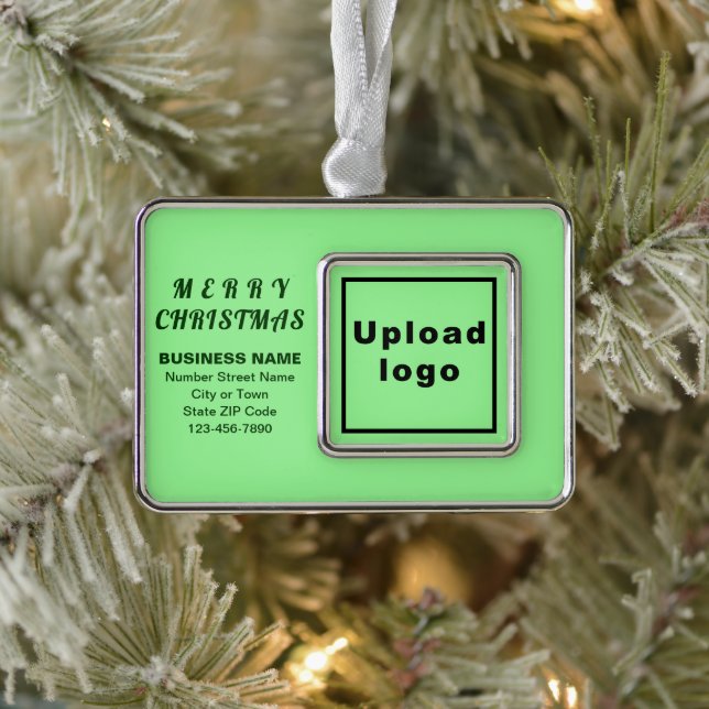 Adorno Rectángulo con marco verde de luz de negocios (Árbol)