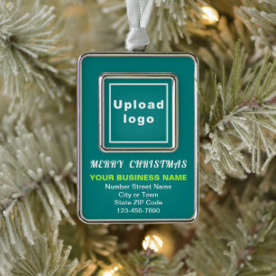 Adorno Rectángulo verde del retrato Verde azulado del neg