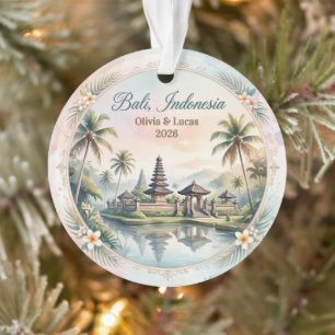 Adorno Recuerdo de luna de miel personalizado Bali Indone