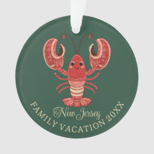 Adorno Recuerdo de vacaciones familiares en Nueva Jersey