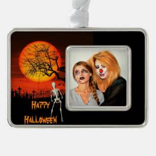 Adorno Recuerdo espeluznante de Halloween con la foto de 