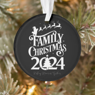 Adorno Recuerdos de Navidad Familiar 2024 Juntos Coincide