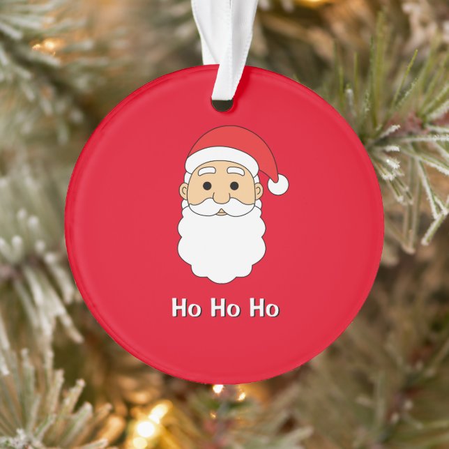 Adorno Red Ho Ho Ho Ho Papá Noel Feliz Navidad (Árbol)
