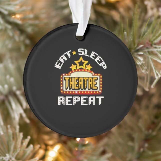 Adorno Regalo de actriz de teatro de repetición del sueño (Árbol)
