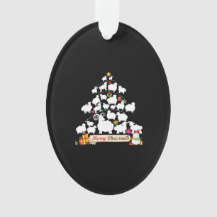 Adorno Regalo de árbol de Navidad de oveja   Divertidos r