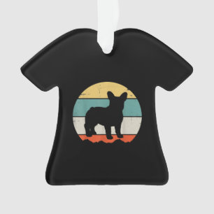 Adorno Regalo de Bulldog retro vintage para mamá de perro