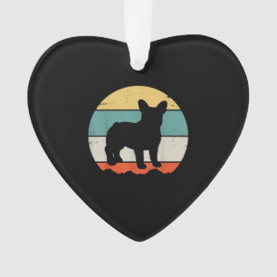 Adorno Regalo de Bulldog retro vintage para mamá de perro