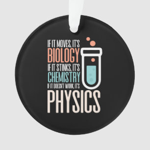 Adorno Regalo de cumpleaños   Si Se Mueve Es Biología