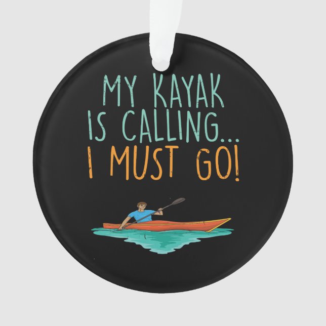 Adorno Regalo de kayak de remo (Anverso)