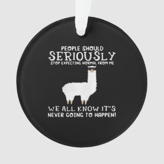 Adorno Regalo de Llama| La gente debería seriamente