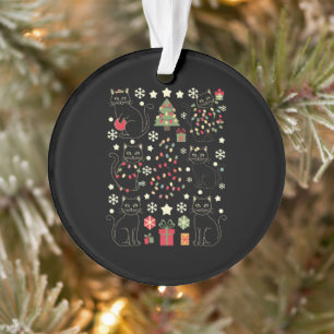 Adorno Regalo de Navidad para amante de gatos para dueño 