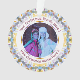 Adorno Regalo de Navidad personalizado con foto familiar