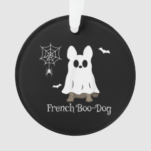 Adorno Regalo de perro de Boo-Perro francés de Halloween 