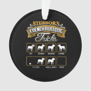 Adorno Regalo de perro   Trucos de Bulldog fraternales