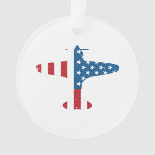 Adorno Regalo de Piloto Veterano de Avión Aeronave Bander