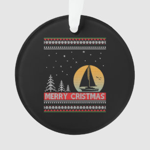 Adorno Regalo de vela para marineros Navidades feos